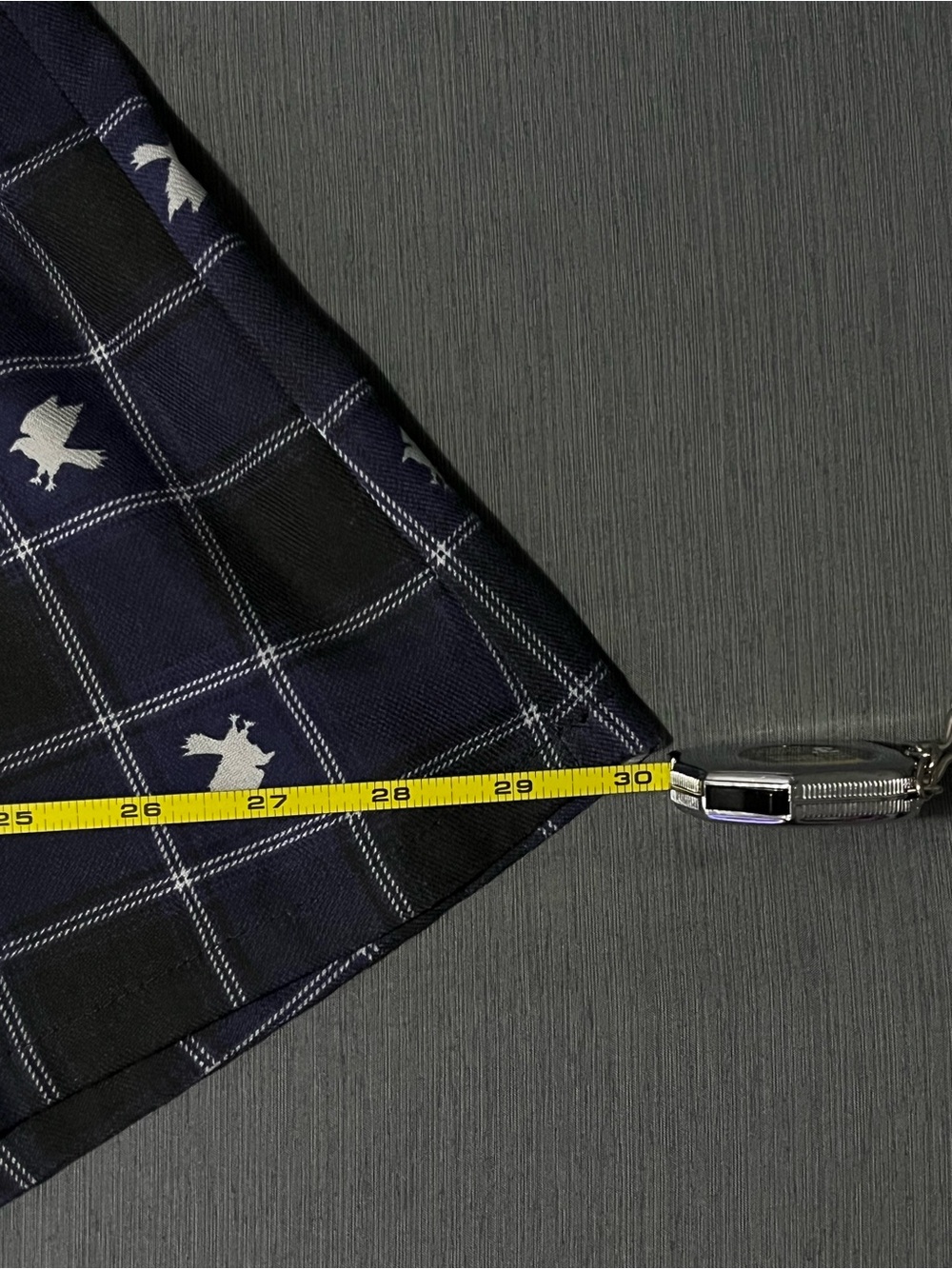 Hot Topic Large Ravenclaw Blue Tie-Dye T-Shirt and Navy Plaid Skirt Set - Picture 12 of 16